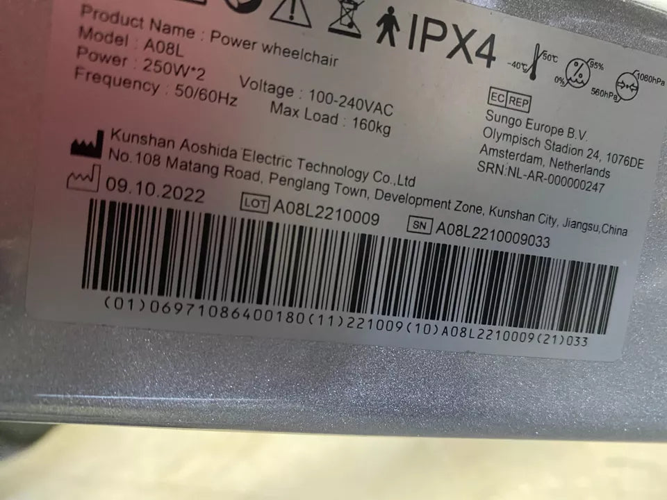 Elektrorollstuhl Freedom Chair A08L – faltbar, leicht, robust – gebraucht