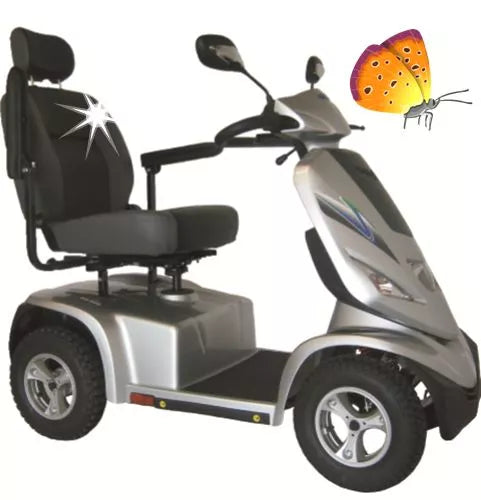 Lecson HS-928 SL Elektromobil 6 km/h – bis 300 kg belastbar, Vollfederung, Komfort-Scooter