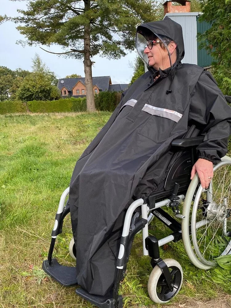 Regencape für Rollstuhlfahrer mit Armen, Größe 3 Junior von Orgaterm