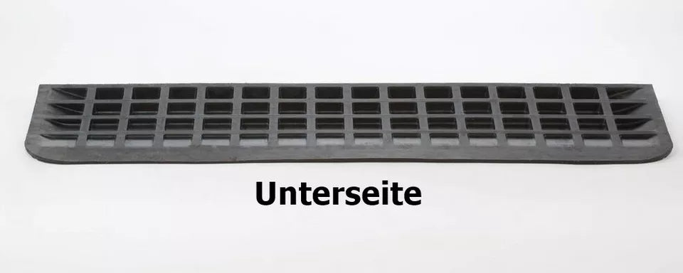 Türschwellenrampe Budget – Schwarz – 110 cm Breite – für Rollstuhl, Rollator, Elektromobil