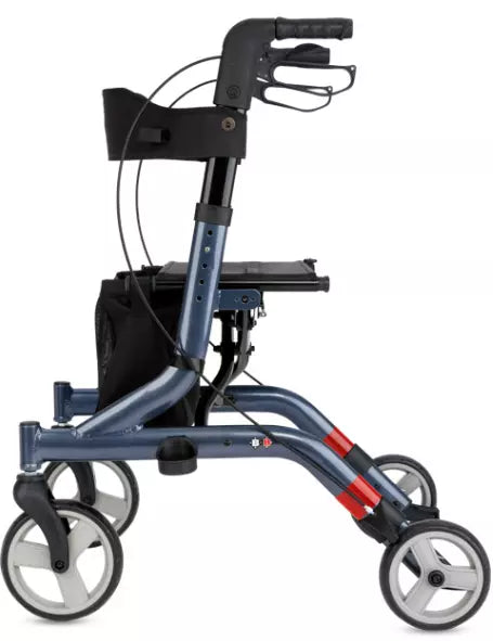 Leichtgewichtrollator Capero faltbar, Tasche, Gehhilfenhalter, Rückengurt