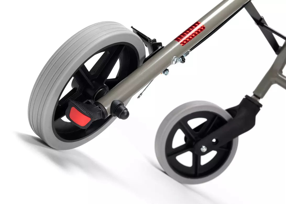 Rollator Alu Leicht Gehhilfe Eco Light II faltbar mit Korb, Sitz und Rückenbügel von Vermeiren