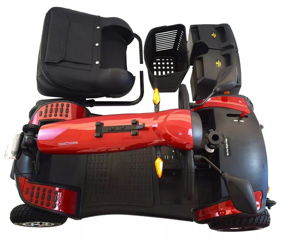 Elektromobil Ibiza – zerlegbarer Scooter mit Vollfederung und extern ladbarer Batterie