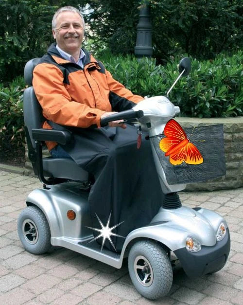 Regenbeinschutzdecke mit Tasche – Schutz bei Wind und Wetter für Rollstuhl & Scooter