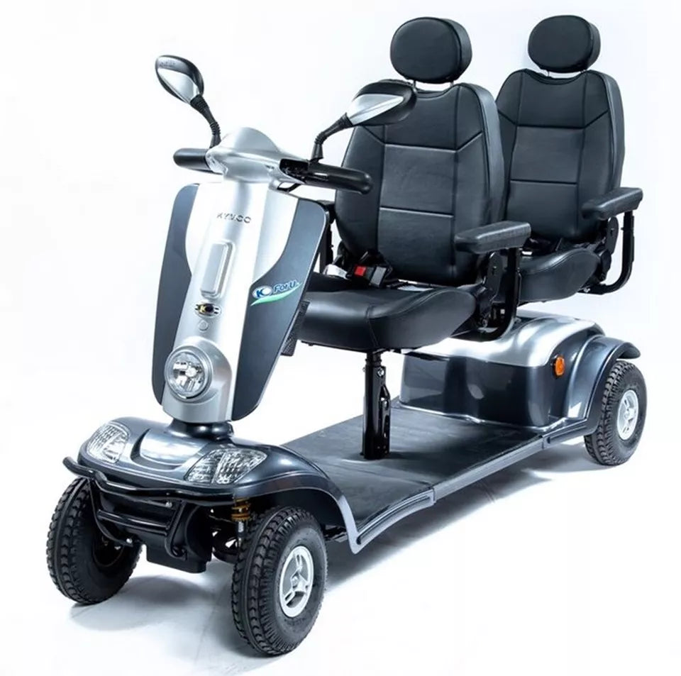 Zweisitzer-Elektromobil Tandem – Scooter für 2 Personen, 6 oder 12 km/h
