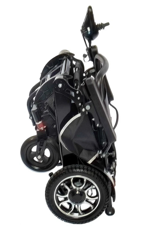 Elektrorollstuhl Donau HMV – faltbar, leicht, vollgefedert, höhenverstellbarer Rücken