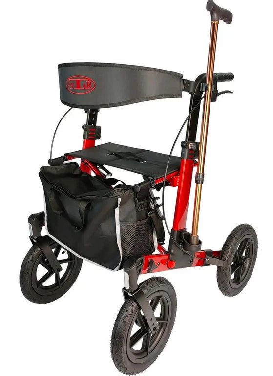 Leichtgewichtrollator AT 51045 – Outdoor-Rollator mit Luftbereifung, 2-fach faltbar, nur 12 kg