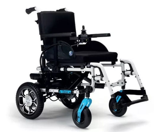 Elektrorollstuhl Verso klappbar Motorblock abnehmbar Akku wendig mit 24" Rädern