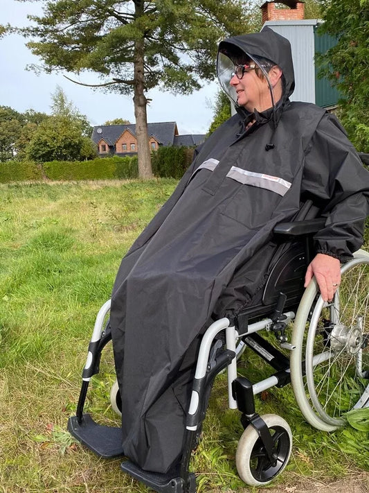 Regencape für Rollstuhlfahrer mit Armen, Größe 3 Junior von Orgaterm