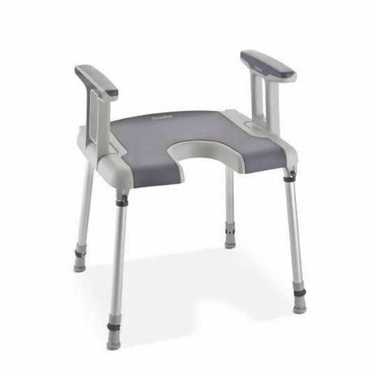 Duschhocker Sorrento klappbar Hygieneausschnitt höheneinstellbar 135kg Invacare