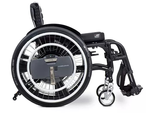 WheelDrive elektrischer Rollstuhlantrieb – kraftunterstützender Zusatzantrieb von Sopur