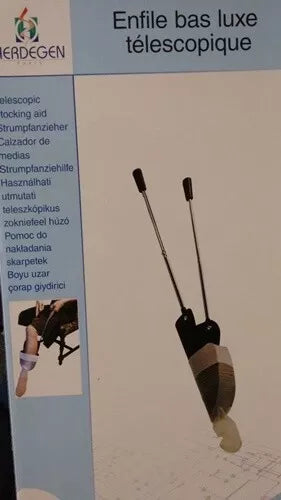 Teleskop Strumpfanziehhilfe – faltbar & ergonomisch | Anziehhilfe für Socken & Strümpfe