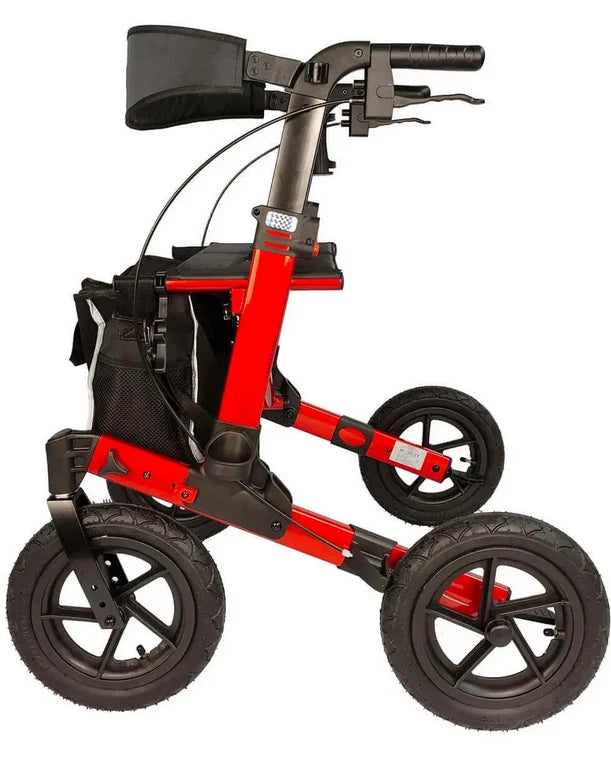 Leichtgewichtrollator AT 51045 – Outdoor-Rollator mit Luftbereifung, 2-fach faltbar, nur 12 kg