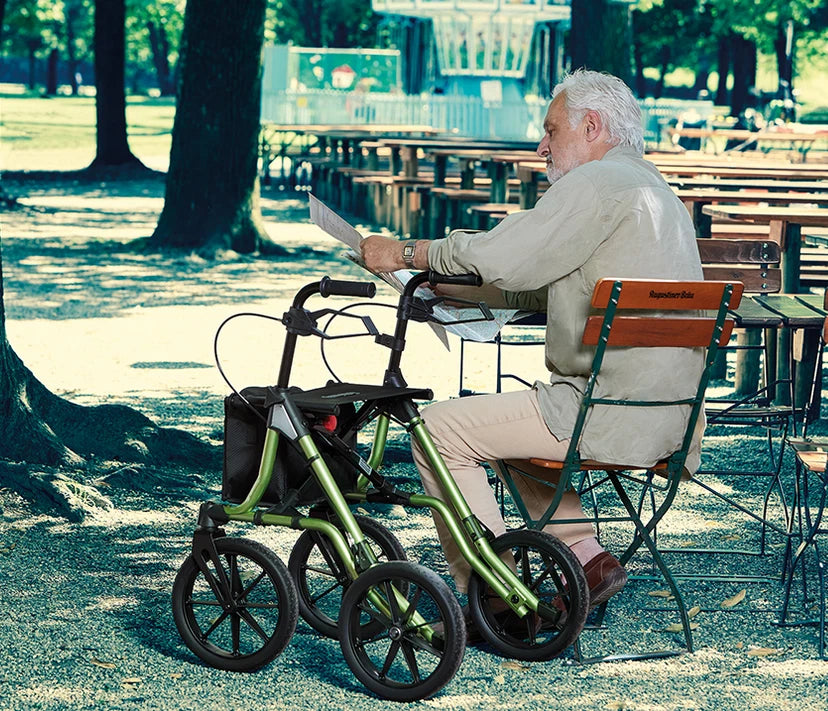 Leichtgewicht-Rollator TAiMA XC PU – ideal für den Outdoor-Bereich