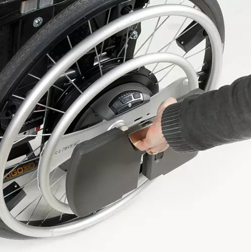 WheelDrive elektrischer Rollstuhlantrieb – kraftunterstützender Zusatzantrieb von Sopur