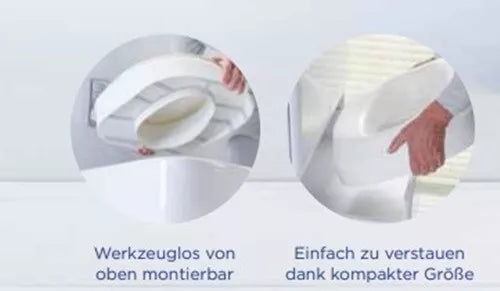 Toilettensitzerhöhung Aquatec 90 Ergo – werkzeuglose Montage & ergonomisches Design