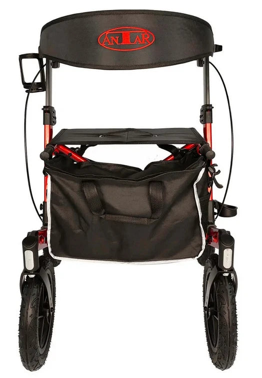 Leichtgewichtrollator AT 51045 – Outdoor-Rollator mit Luftbereifung, 2-fach faltbar, nur 12 kg