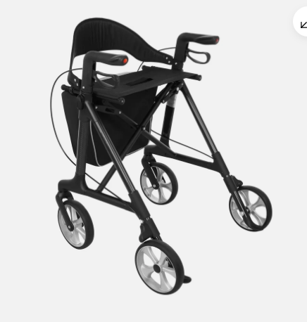 Carbon Leichtgewichtrollator AT51047 Antar faltbar mit Tasche