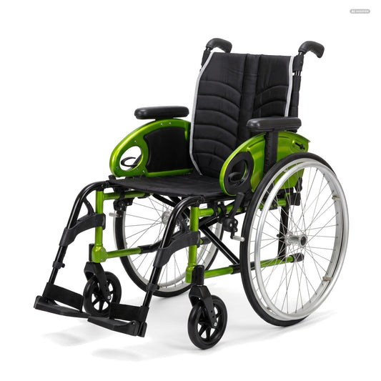 Adaptivrollstuhl Easy Life abnehmbare Beinstützen Seitenteile mit Armlehnenpolster höhenverstellbar gebraucht