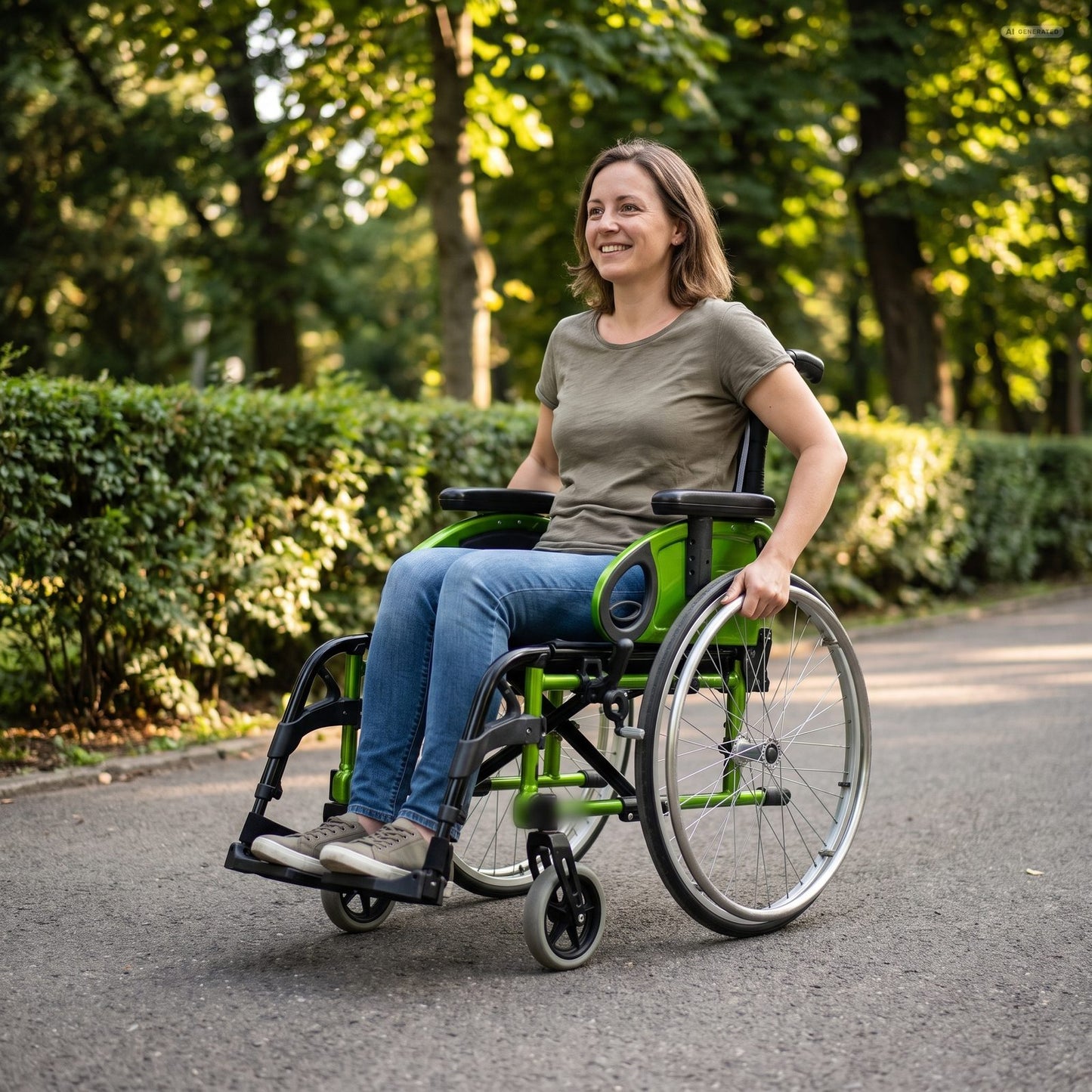 Adaptivrollstuhl Easy Life abnehmbare Beinstützen Seitenteile mit Armlehnenpolster höhenverstellbar gebraucht