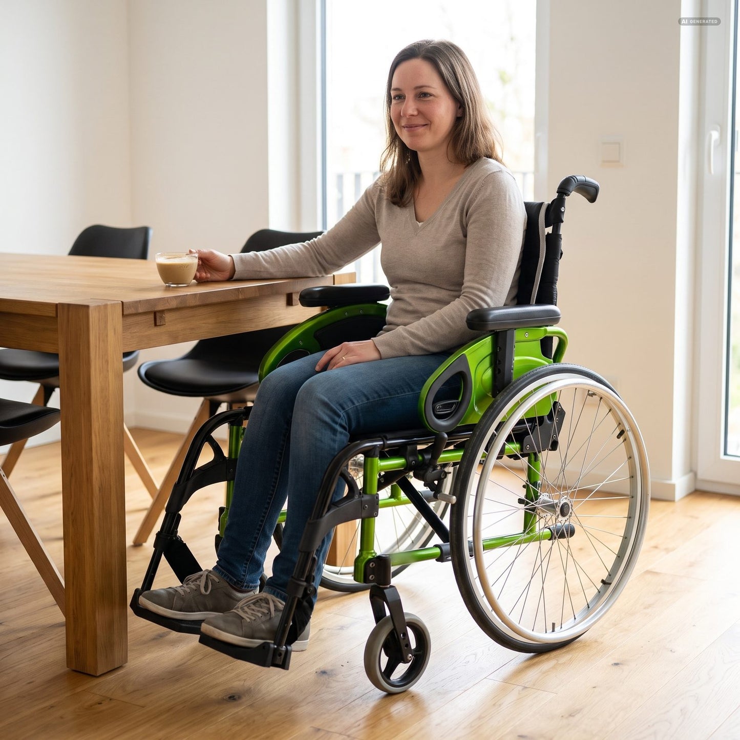 Adaptivrollstuhl Easy Life abnehmbare Beinstützen Seitenteile mit Armlehnenpolster höhenverstellbar gebraucht