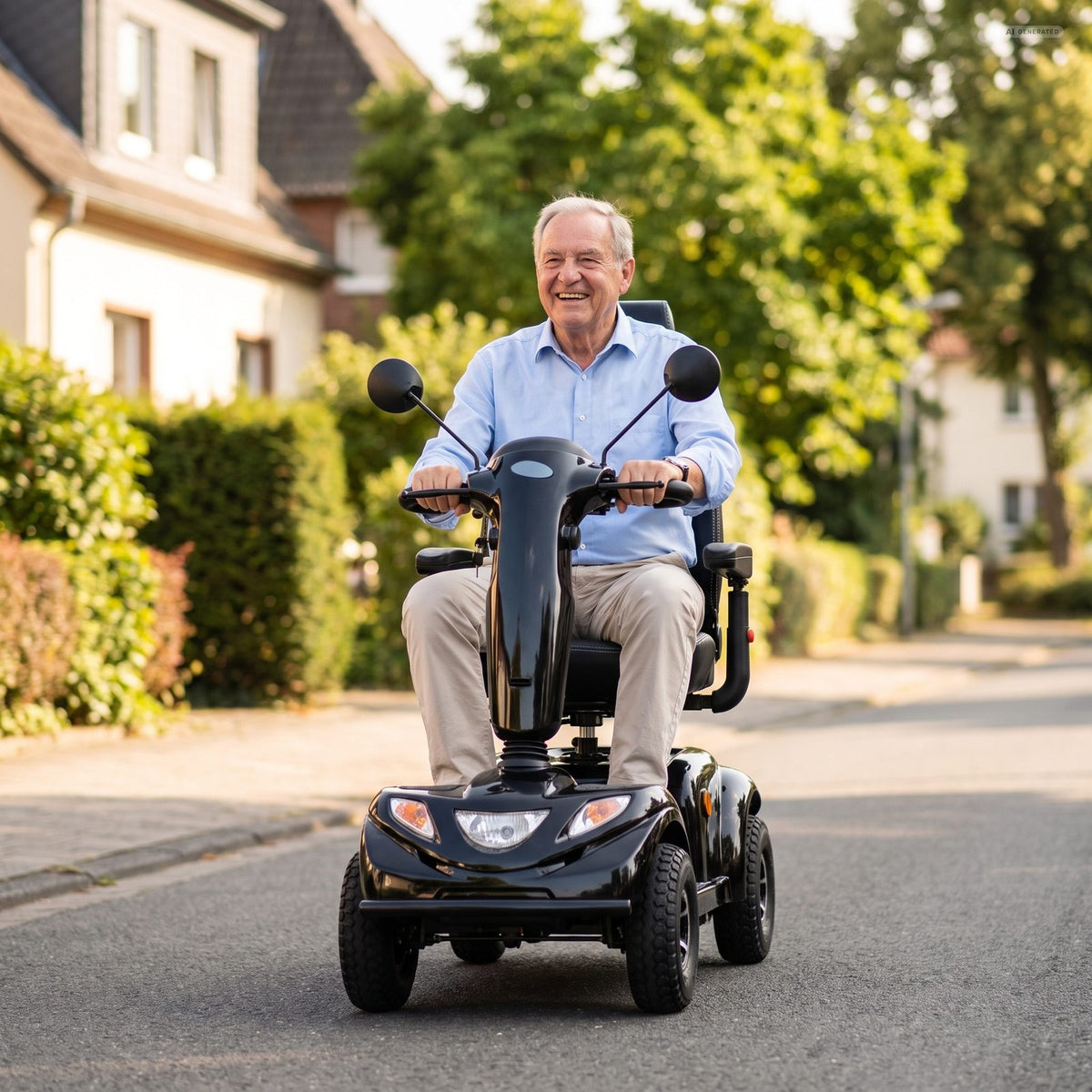 Elektromobil Comet 15 km/h gebraucht neue Batterien neue Lackierung Scooter