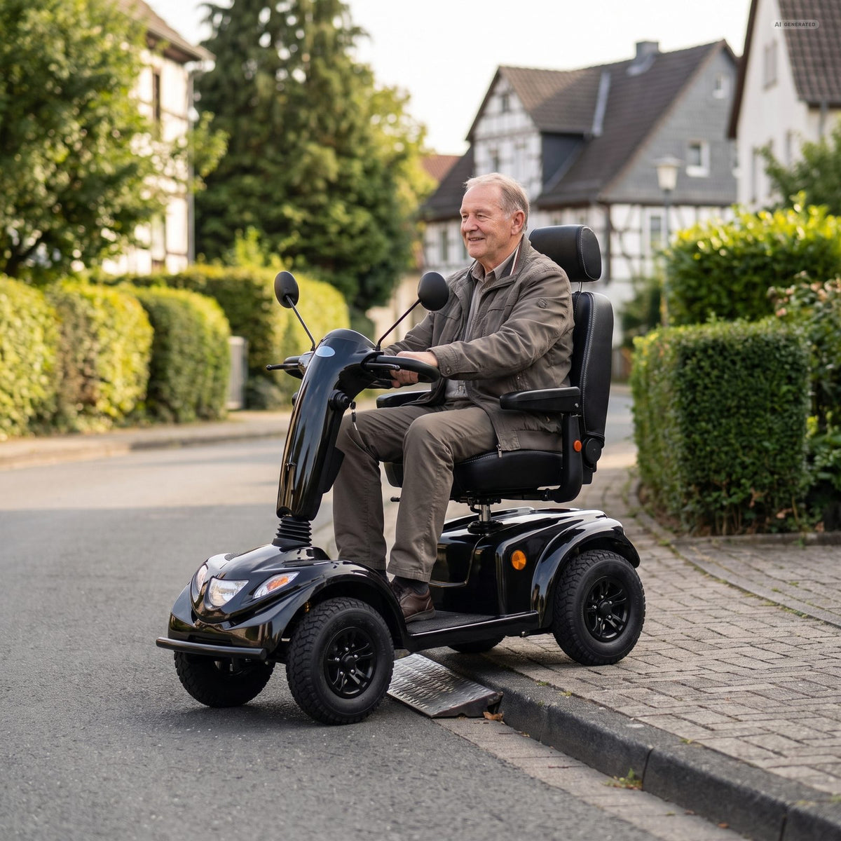 Elektromobil Comet 15 km/h gebraucht neue Batterien neue Lackierung Scooter