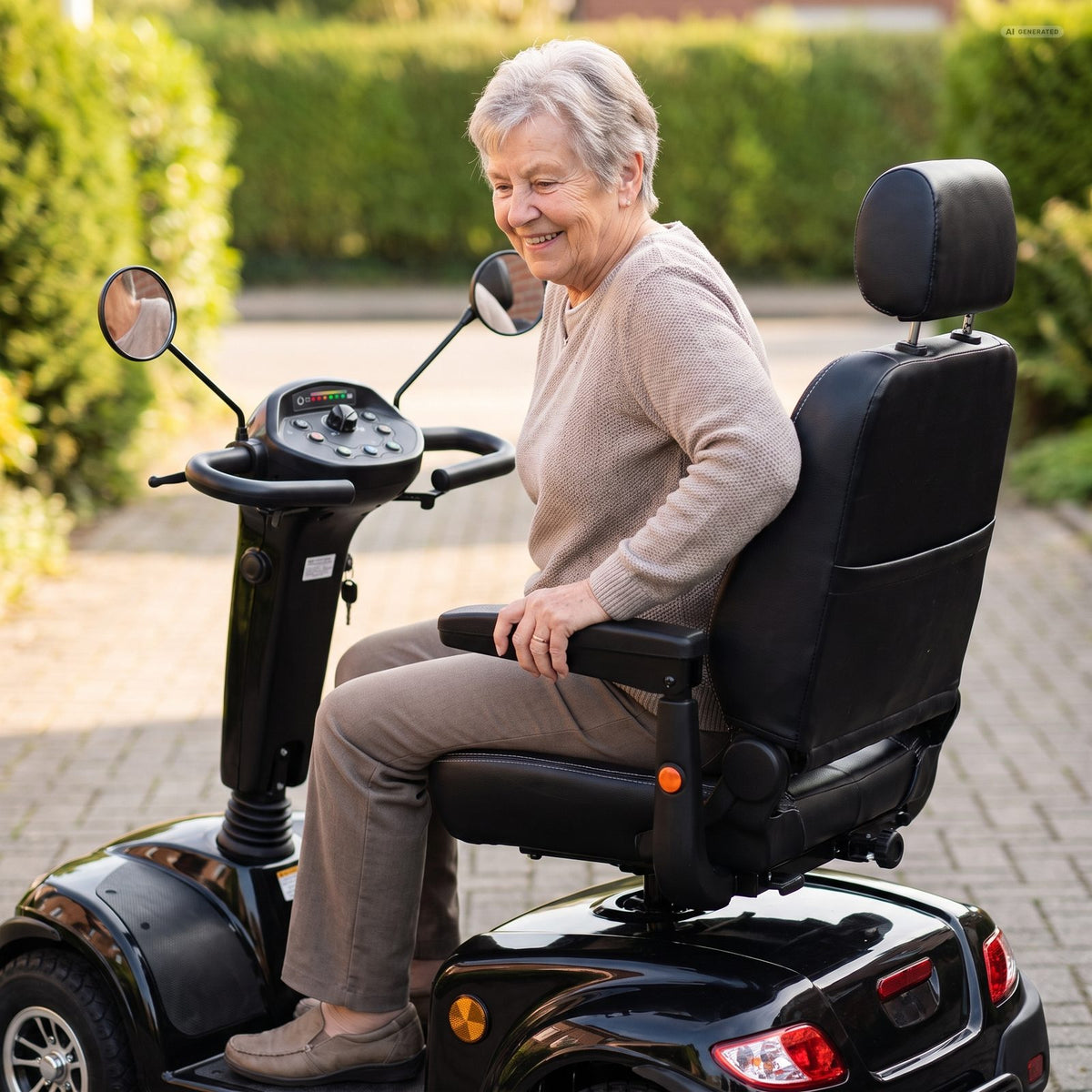 Elektromobil Comet 15 km/h gebraucht neue Batterien neue Lackierung Scooter