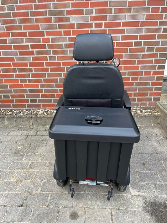 größerer Heckkoffer schwarz – Wasserdichte abschließbare Heckbox für Elektromobil & Scooter