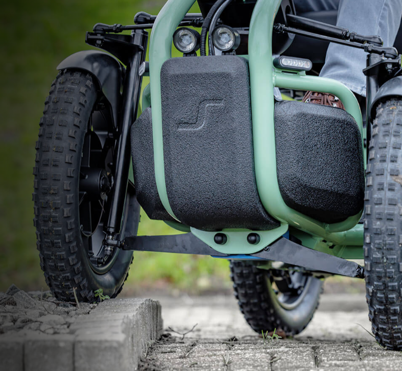 Elektromobil Sterling S800 by Scoozy mit Federung Lithium-Akku Farbdisplay Tempomat 15 km/h Scooter