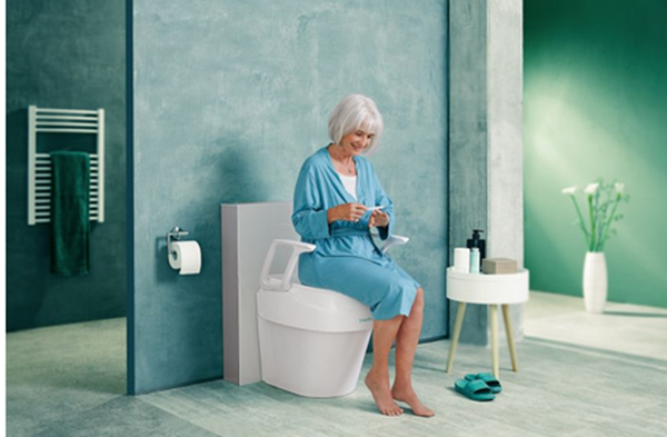 Toilettensitzerhöhung mit Armlehnen Smart Fix  3-fach in der Höhe einstellbar Dietz