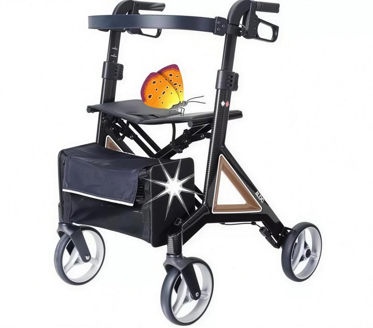 ALVEO Carbon Leichtgewichtrollator – Porsche Design – ultraleicht nur 5,8 kg – Bischoff & Bischoff