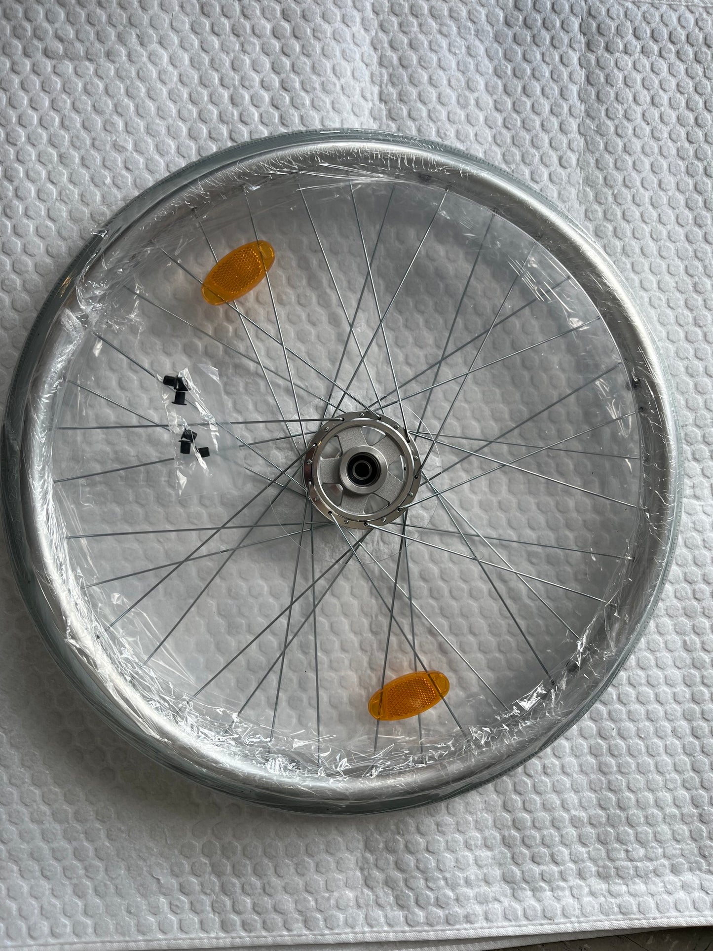 Speichenschutz 24" bruchfestes PET transparent inkl. Befestigung