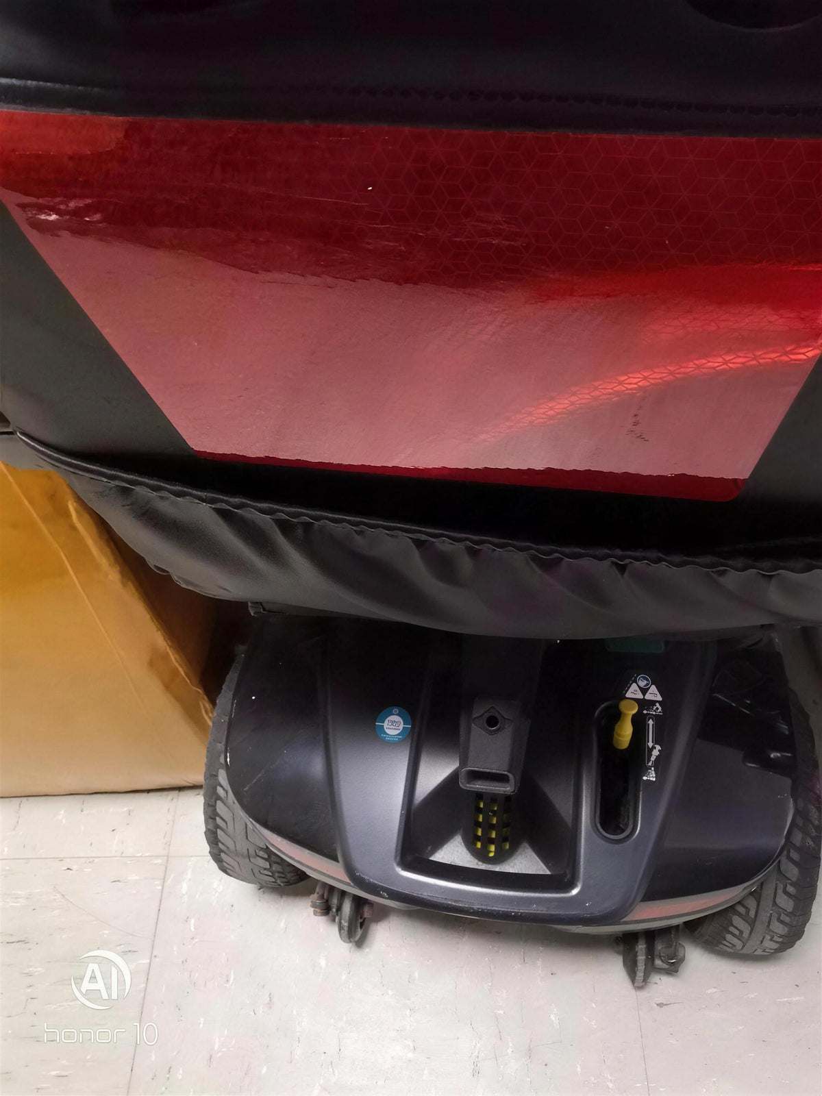 Heckmarkierungsfolie für Elektromobile & Elektrorollstühle – Klasse C – stark reflektierend