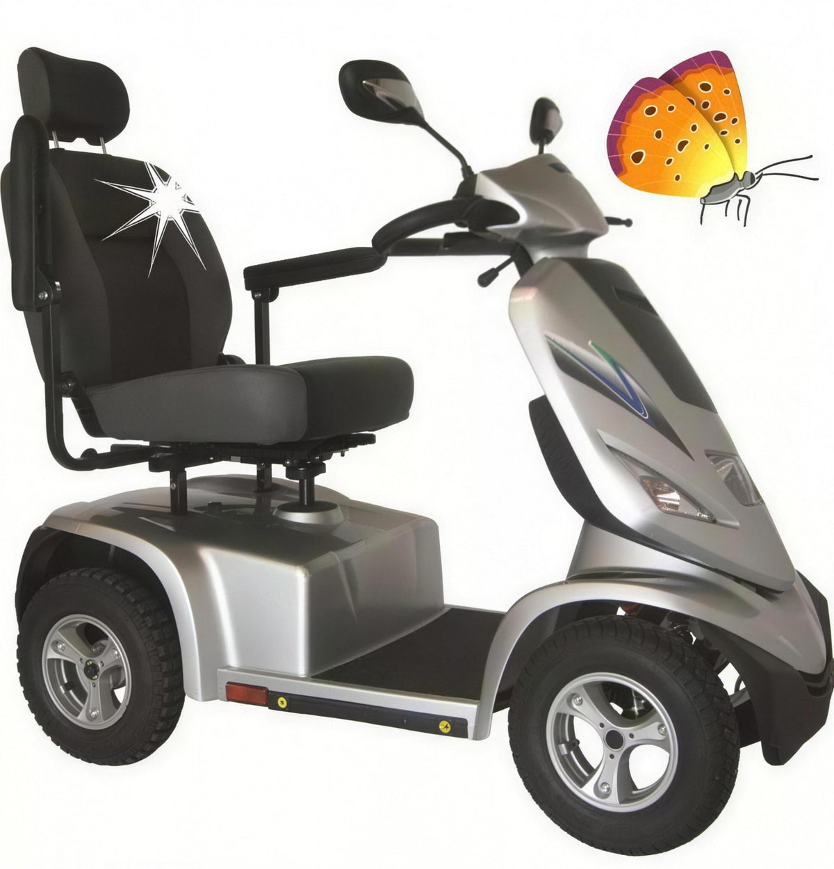 Lecson HS-928 SL Elektromobil 6 km/h – bis 300 kg belastbar, Vollfederung, Komfort-Scooter