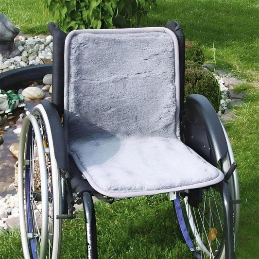 Orgaterm Echtfell Rollstuhl-Rückenauflage – Komfortables Rollstuhlkissen