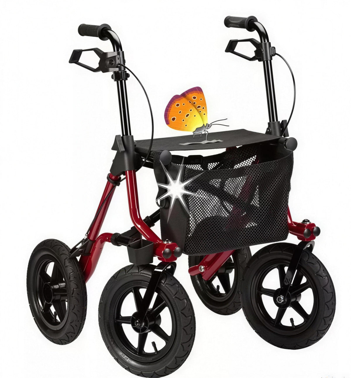 Rollator TAiMA XC – Outdoormodell mit Luftbereifung und faltbar