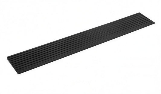 Türschwellenrampe Basic Linie – Schwarz – 100 cm Breite – für Rollstuhl, Rollator, Elektromobil