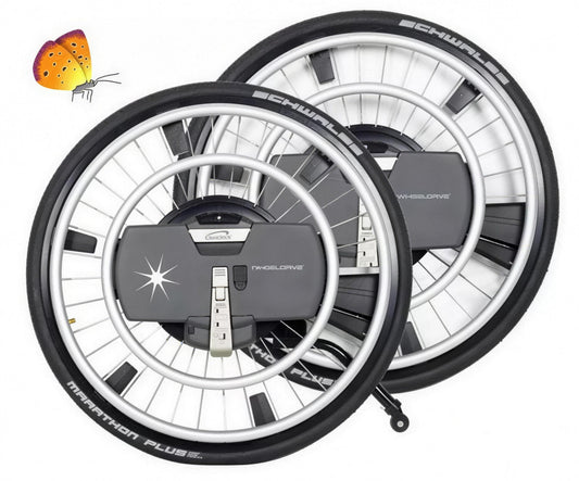 WheelDrive elektrischer Rollstuhlantrieb – kraftunterstützender Zusatzantrieb von Sopur